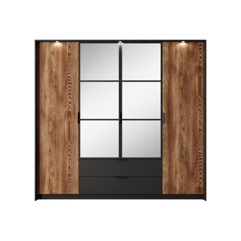 Spritzky 4 Door Manufactured Wood Wardrobe