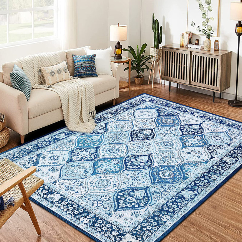 Tapis rectangulaire en treillis marocain Chateloin, Rectangle 5 pi x 7 pi