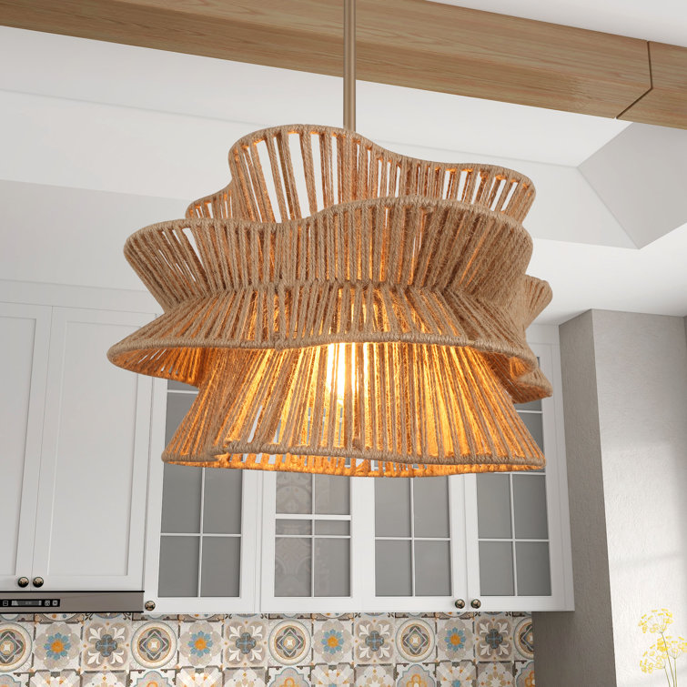 Towne 1 - Light Dimmable Woven Rope Pendant Joss & Main
