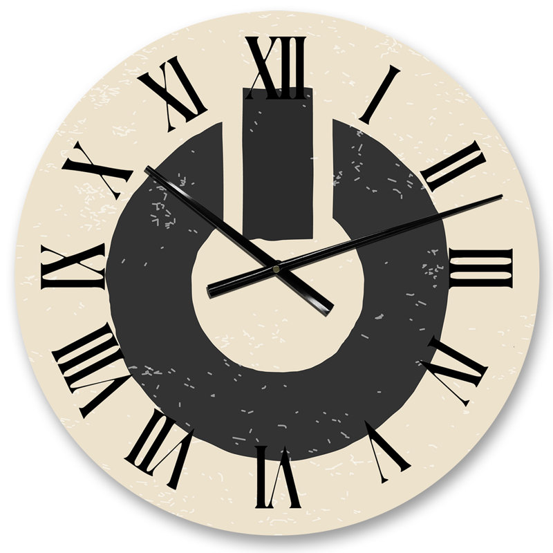 Horloge murale Minimal Primitive Bauhaus, Moyen