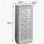 Armoire à bijoux blanche à 6 tiroirs
