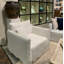 Linen Swivel Slipcovered Armchair