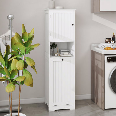Armoire de trieur de linge inclinable à un compartiment et une porte