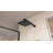 Caspian Rainfall Shower Set with Square Shower Head and Square Valve, Matte Black-121486885