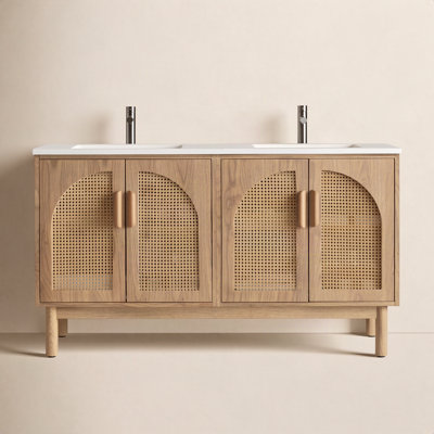 Emir 59" Cedar Double Bathroom Vanity