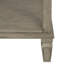 Table de chevet en teinte grise récupérée, option de rangement ouvert avec 1 tablette de tiroir, finition en fil de fer naturel, assemblage nécessaire, motif de couleur de placage de bois, configuration unique, requis, solide-1765445731