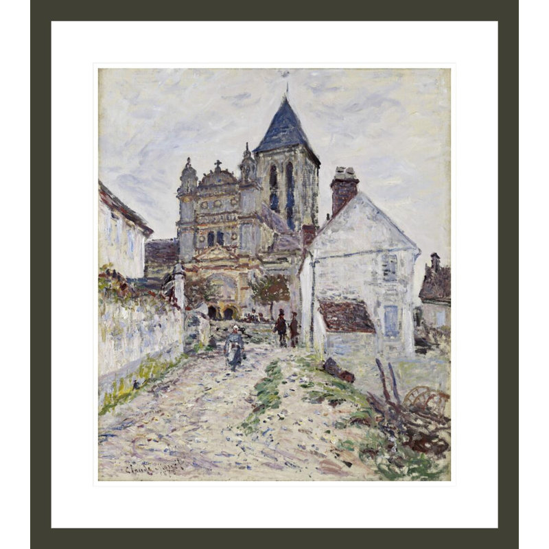 «The Church at Vétheuil» par Claude Monet, impression giclée encadrée, H 26,4 po x l 23,5 po