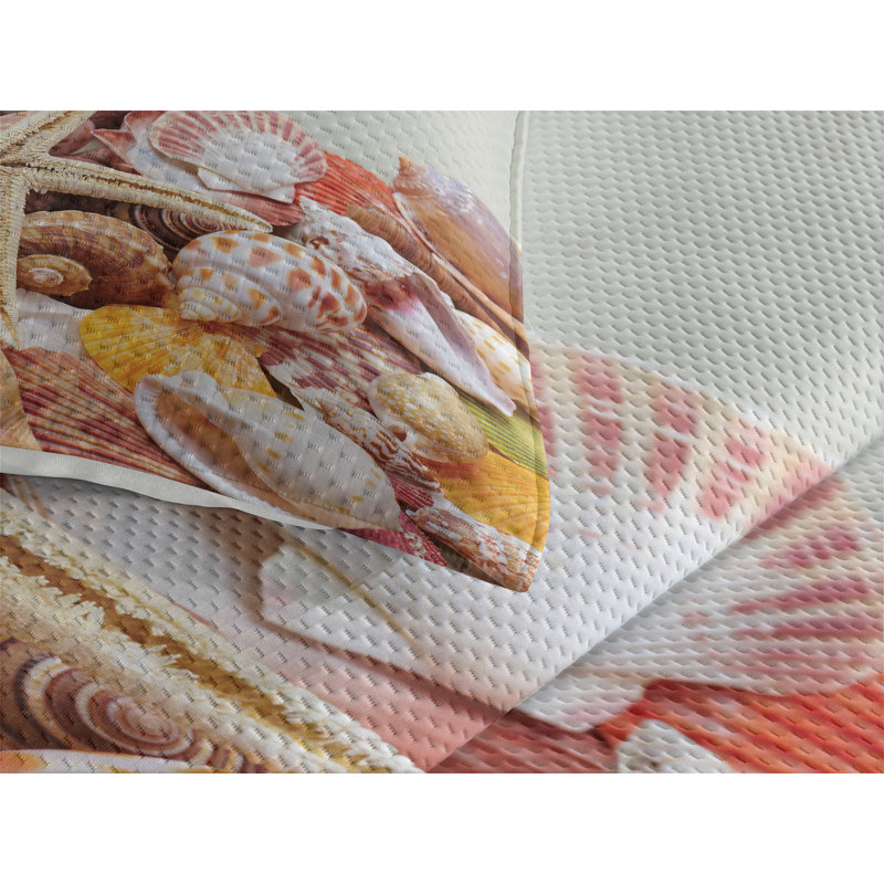 Seashells Coastal Coverlet