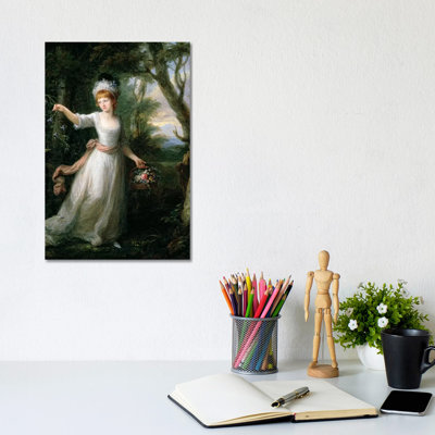 Portrait Of Henrietta Laura Pulteney by Angelica Kauffmann - Wrapped Canvas Painting