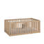 MIMI BEDS Cadre de lit Little Dreamer, lit en bois pour tout-petits, simple, naturel-114652820-114652821