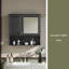 Armoire à pharmacie à miroir de 30 pouces avec tablettes ouvertes, rangement mural avec portes et miroir, tablette réglable, armoire de rangement pour salle de bain au-dessus de la toilette-891720759