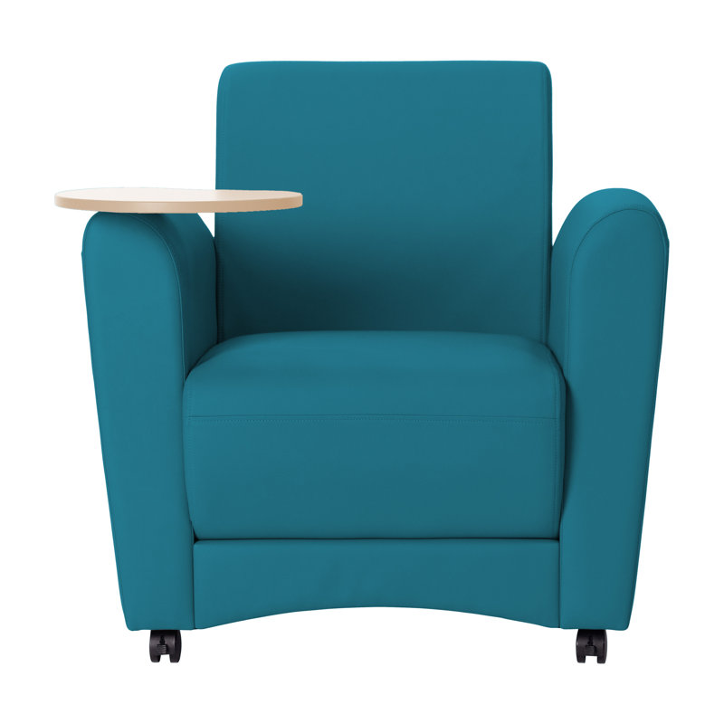 Chaise rembourrée Pro Series, Bleu sarcelle / grain d'érable