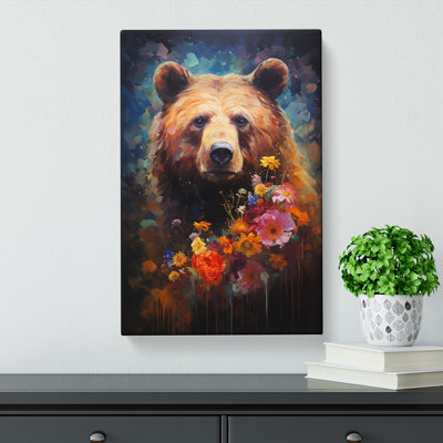 Bear Modern - Art Prints - Wrapped Canvas