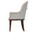 Houston Velvet Dining Arm Chair - Porcini Gray/Walnut