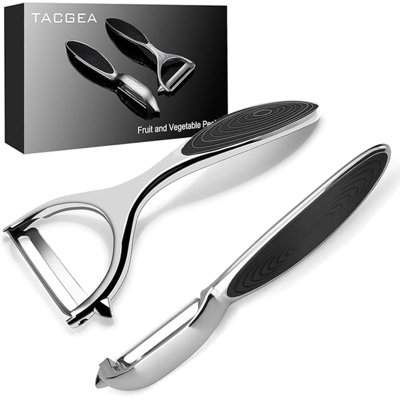 Vegetable, Apple Peelers For Kitchen, Fruit, Carrot, Veggie, Potatoes Peeler, Y-Shaped And I-Shaped Stainless Steel Peelers, With Ergonomic Non-Slip Handle & Sharp Blade, Good Sturdy (2PCS)