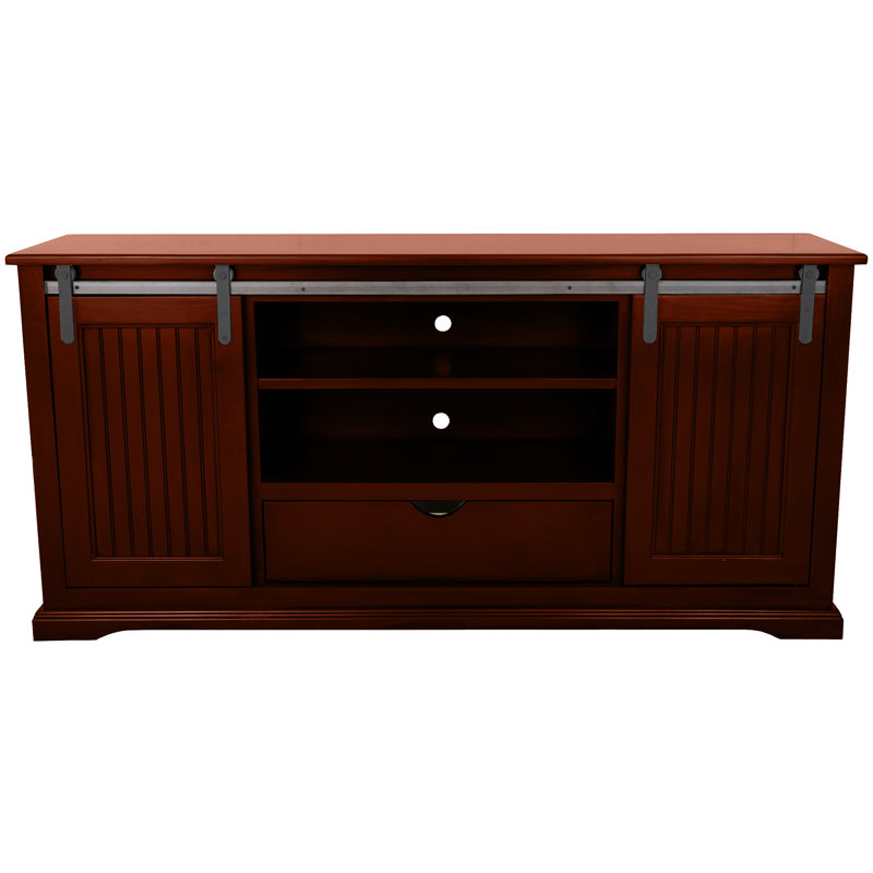 Meuble télé 70 po Coastal, H 32 po x L 18 po x l 70 po, Rouge sang de bœuf