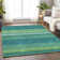 Premium Machine Washable Prisco Teal Rug
