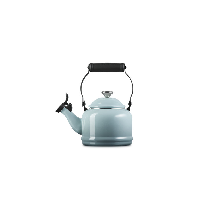 Demi 1.25 Qt. Enamel on Steel Tea Kettle, Sea Salt