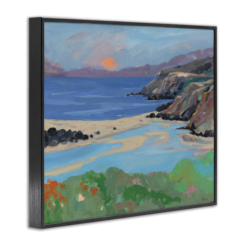 Estampe numérique Gualala Point, par Jenny Wantuch, H 11 po x l 14 po, Giclée encadrée noir minuit