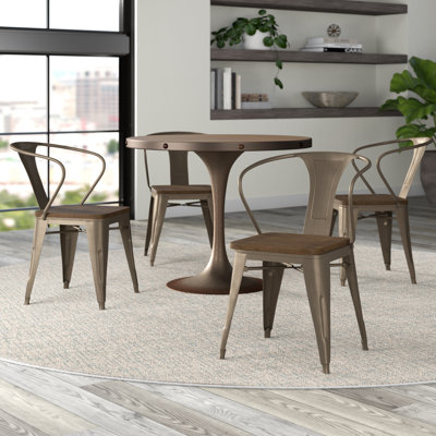 Natascha 18 " H Metal Armchair Stacking
