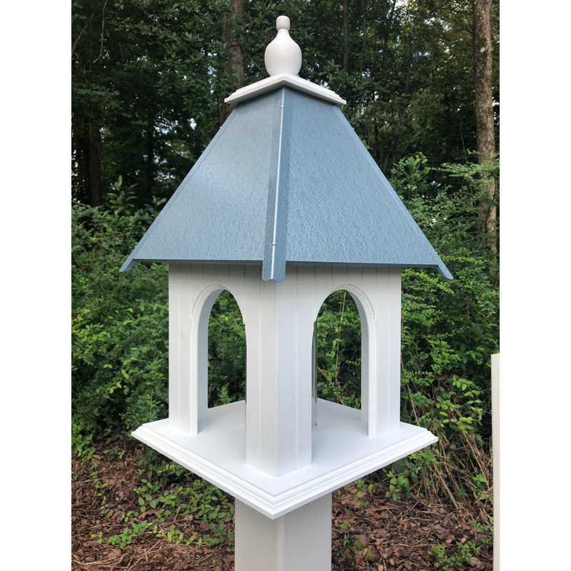 Mangeoire à oiseaux Kremer Tube, Bleu clair