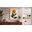 Single Sunflower Study Botanical - Wrapped Canvas-131761824-131761828