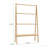 Bamboo Ladder Towel Rack With Storage Shelf