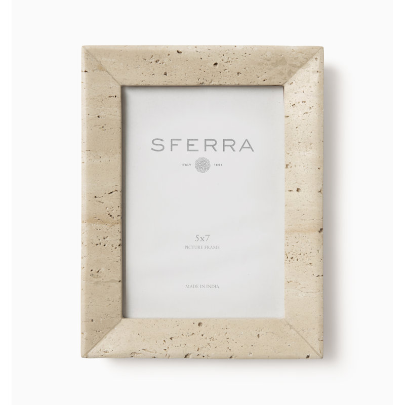 Travertino Picture Frame, 5" W x 7" H