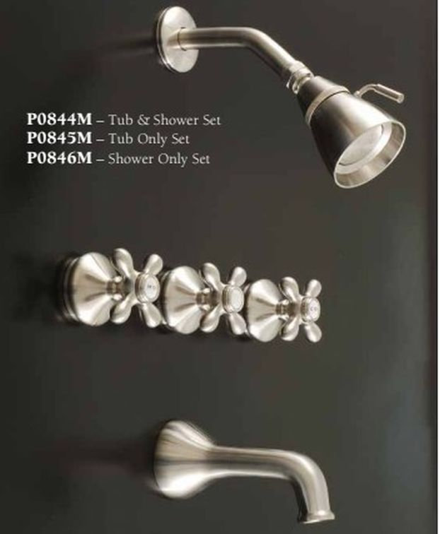 Ensemble de douche Sacramento par Strom Living, Nickel poli