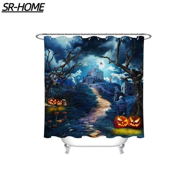 SR-HOME Shower Curtain with Hooks Included | Wayfair
