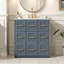 Meuble-lavabo avec lavabo, 2 tiroirs et 3 portes-1080059315