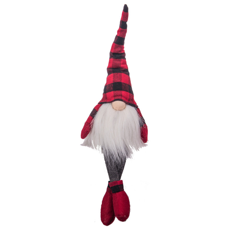 GNOME assis avec chapeau à carreaux Buffalo