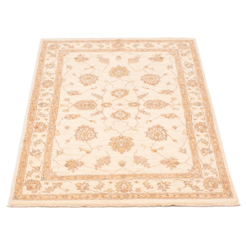 Tapis unique en laine noué à la main de style nouvel âge 4 pi x 6 pi 1 po Tigridie