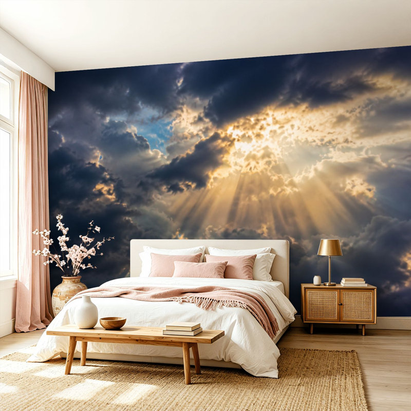 Adhésif mural amovible auto-adhésif et amovible, L 99,6 po x l 144 po