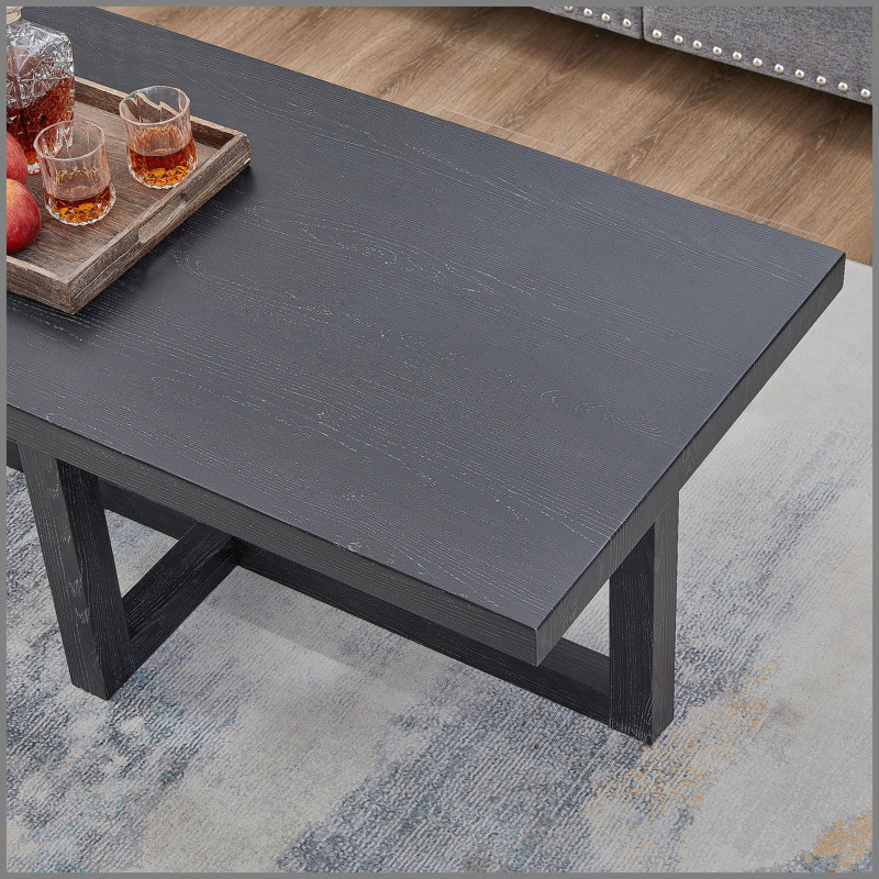 Table basse contemporaine Luno, noir, Black