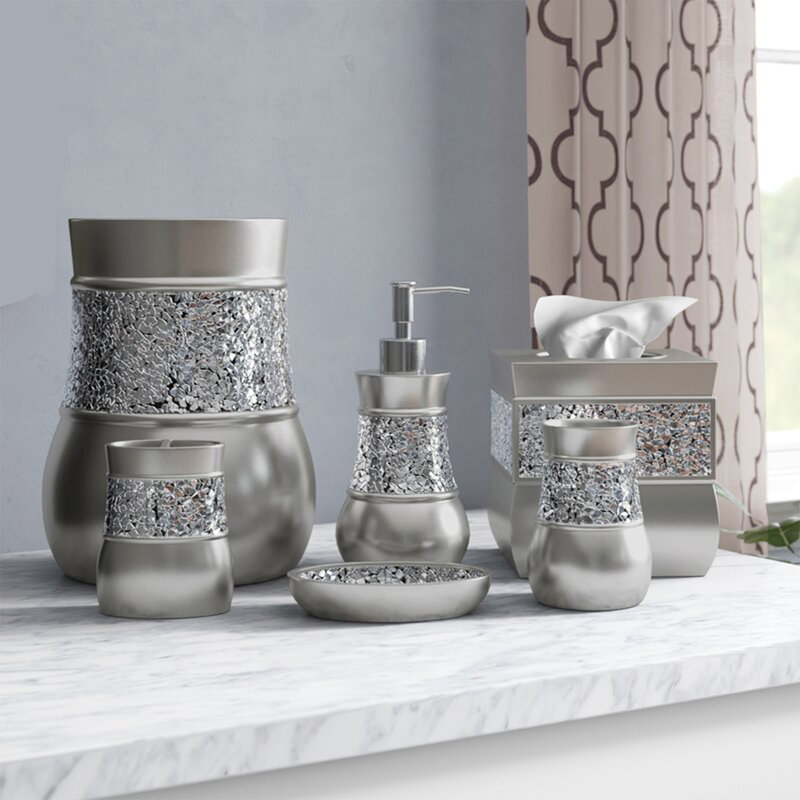 Brushed Nickel Bathroom Tumbler 