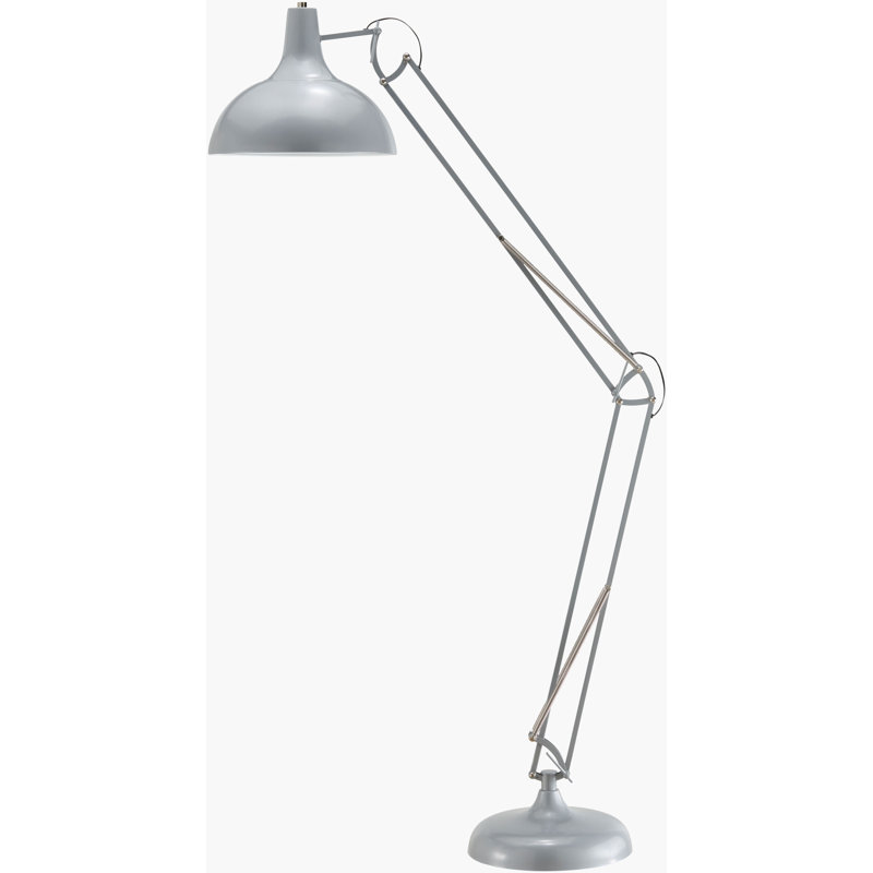 Lampe sur pied Nevide, Gris clair