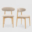Chaise d'appoint rembourrée en bois massif Vannie-126400236-95087033