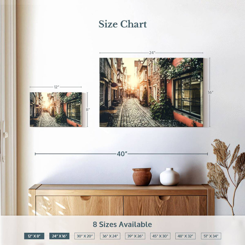 Rue Sirci Europe Old Town, H 16 po x l 24 po