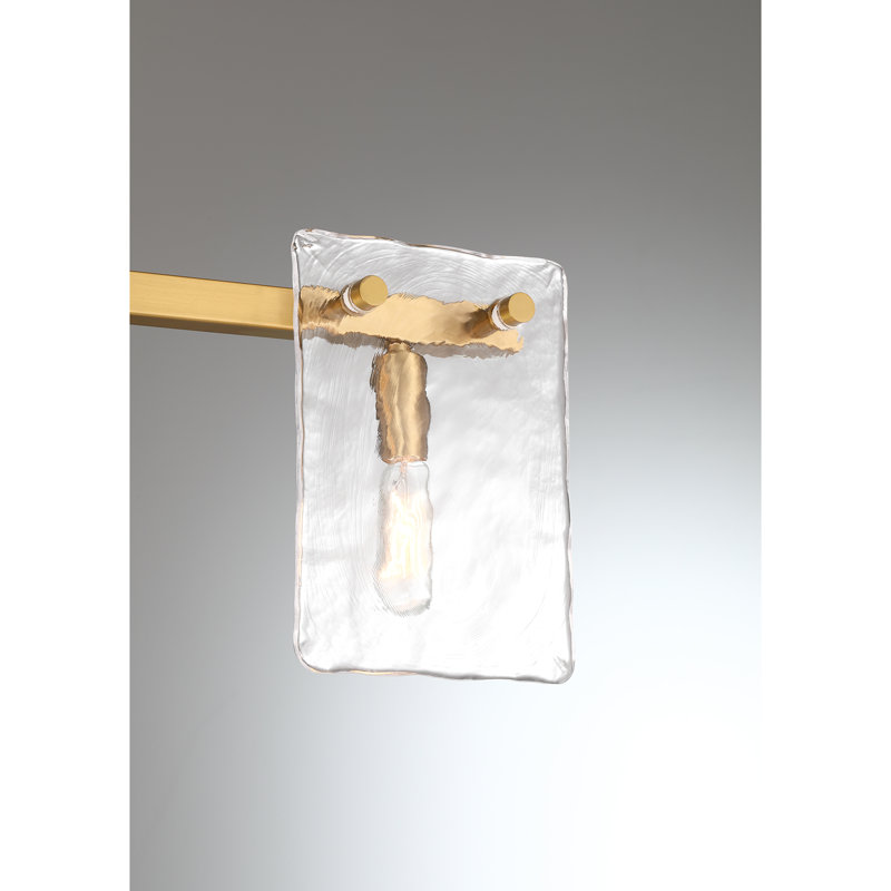  Luminaire pour meuble-lavabo de salle de bain 3 lumières Genry, Laiton chaleureux, H 7,75 po x l 25 po x P 25 po