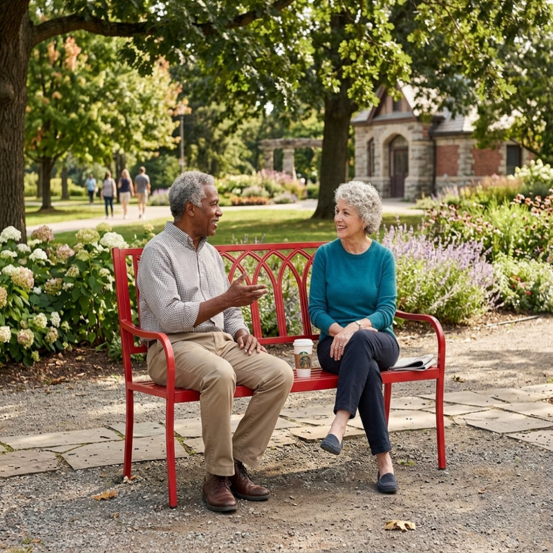 Banc de jardin Lehmann, Red