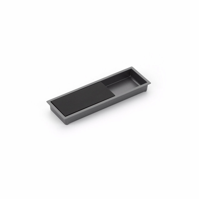 Modo Recessed Pull, Matte Black/Gun Metal