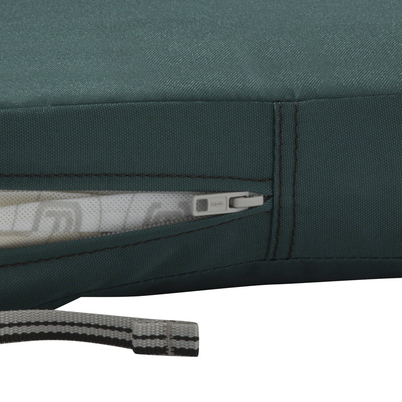 Coussin de chaise longue d'extérieur Jaylon, Vert colvert, H 3 po x l 21 po x P 72 po
