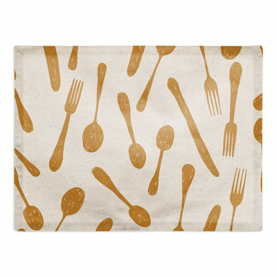Napperon d'extérieur avec ustensiles de cuisine Sketchy