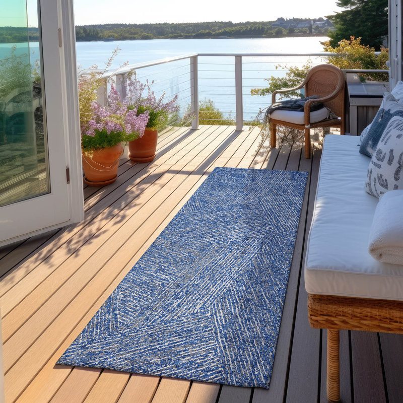  Chayden Indoor/Outdoor Chantille ACN991 Gray Area Rug, Runner 2'3" x 7'6"
