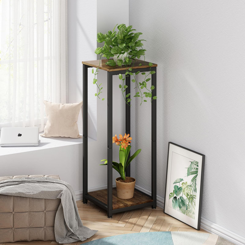 Support pour plante d'intérieur à 2 niveaux