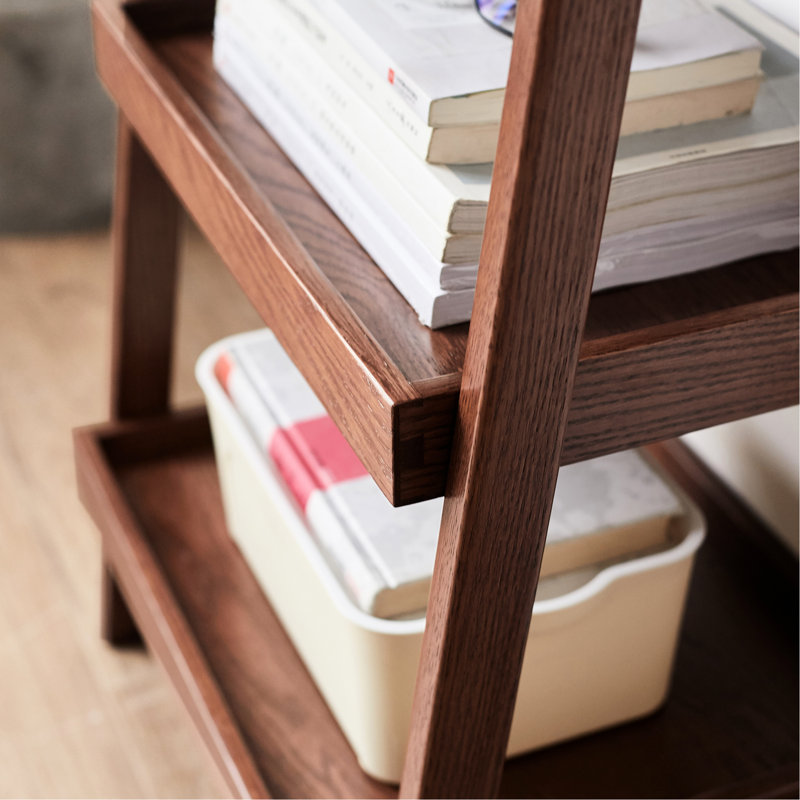 3 niveaux, chêne, solution de rangement, couleur noyer, bois de hêtre de collection, range-chaussures, abat-jour, stabilité accrue, style