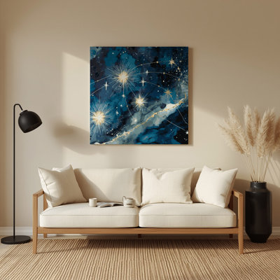 Art mural Space Orion constellation gris