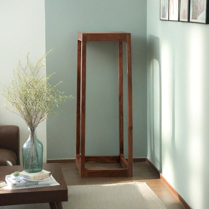 Tous - Solide - Support pour plante en bois: Conception trapézoïdale, H 39,37 po x l 14,56 po x P 14,56 po