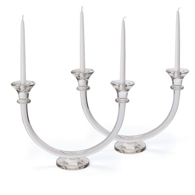 12.75'' H Glass Tabletop Candlestick